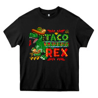 Black Tacosaurus Rex Heavy Core Tee - texasbilliewilder