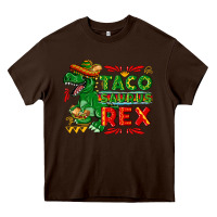 Chocolate Brown Tacosaurus Rex Heavy Core Tee - texasbilliewilder