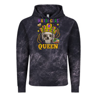 Cloud Black Skull Mardi Gras queen Vintage Hoodie - FaDigitalArtStudio