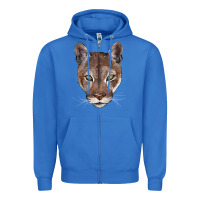 True Royal florida panther  face Zipper Hoodie - BarkalooDesign