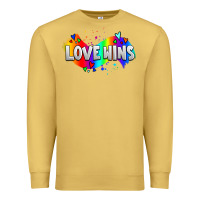 Antique Gold love wins pride lgbtq Premium Sweatshirt - AdoDesignShop