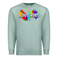 Seafoam love wins pride lgbtq Premium Sweatshirt - AdoDesignShop