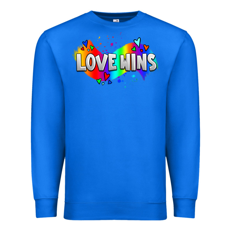 Love Wins Pride Lgbtq Premium Sweatshirt by AdoDesignShop | Teevron