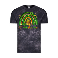 Cloud Black St. Patrick's Day rainbow Vintage Tee - HowdyJamesFarm