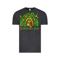 Vintage Black St. Patrick's Day rainbow Vintage Tee - HowdyJamesFarm