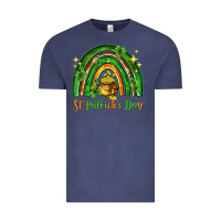 Vintage Denim St. Patrick's Day rainbow Vintage Tee - HowdyJamesFarm