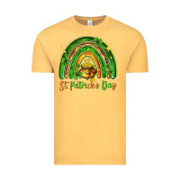 Vintage Mustard St. Patrick's Day rainbow Vintage Tee - HowdyJamesFarm