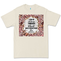 I Can Do All Things With Leopard And Glitter Premium Tee | Teevron