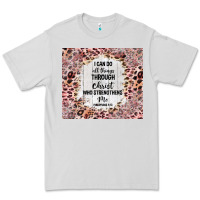 Dove Grey i can do all things with leopard and glitter Premium Tee - TumblerDesignByShophia