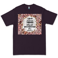 Plum i can do all things with leopard and glitter Premium Tee - TumblerDesignByShophia