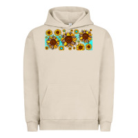Pigment French Oak leopard sunflower gemstone Urban Hoodie - JahusDesignShop