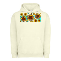 Pigment Pistachio leopard sunflower gemstone Urban Hoodie - JahusDesignShop