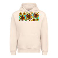 Sandshell leopard sunflower gemstone Urban Hoodie - JahusDesignShop