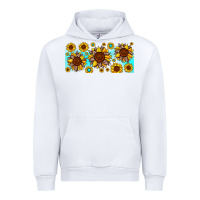 White leopard sunflower gemstone Urban Hoodie - JahusDesignShop