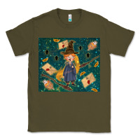 Army Green wizard boy with mouse Classic Tee - TumblerDesignByShophia