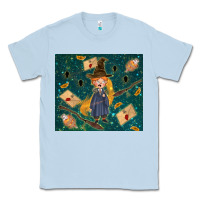 Dusty Blue wizard boy with mouse Classic Tee - TumblerDesignByShophia