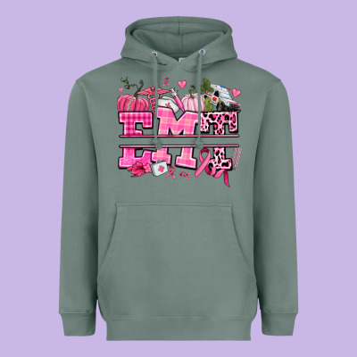 Emt Cancer And Fall Heavyweight Hoodie Designed By Adodesignshop