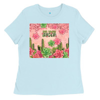 Baby Blue not today succa tumbler Ladies Tee - TumblerDesignByShophia