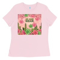 Bubblegum Pink not today succa tumbler Ladies Tee - TumblerDesignByShophia