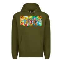 Army Green Best Teacher Ever Premium Hoodie - CowhideDigitalArt