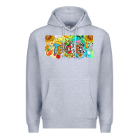 Heather Grey Best Teacher Ever Premium Hoodie - CowhideDigitalArt