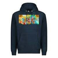 Navy Best Teacher Ever Premium Hoodie - CowhideDigitalArt