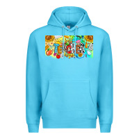 Ocean Blue Best Teacher Ever Premium Hoodie - CowhideDigitalArt