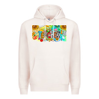 Pale Pink Best Teacher Ever Premium Hoodie - CowhideDigitalArt