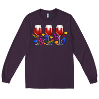 Plum pride wine cups Long Sleeve Tee - FaDigitalArtStudio