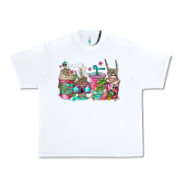 White skeleton summer coffee cups Urban Heavy Tee - Jasminsmagicworld