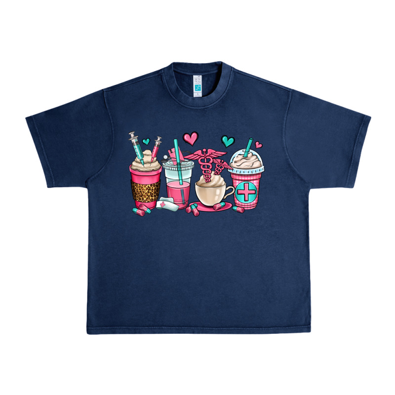 Nurse Coffee Cups Urban Heavy Tee by OliviaCreatesArt | Teevron
