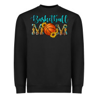 Black western leopard camouflage sunflowers glitter mom basketball Heavyweight Sweatshirt - Artiststas