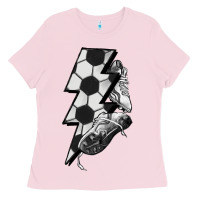 Lightning Bolt Soccer Ladies Tee | Teevron