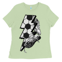 Matcha Lightning bolt Soccer Ladies Tee - HowdyJamesFarm