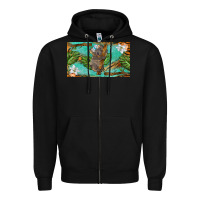 Black koala cup Zipper Hoodie - BarkalooDesign