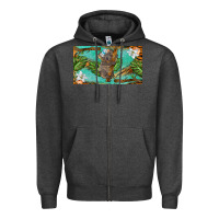 Charcoal Heather koala cup Zipper Hoodie - BarkalooDesign