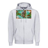 Heather Grey koala cup Zipper Hoodie - BarkalooDesign