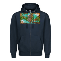 Navy koala cup Zipper Hoodie - BarkalooDesign