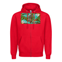 Red koala cup Zipper Hoodie - BarkalooDesign