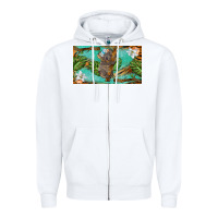 White koala cup Zipper Hoodie - BarkalooDesign