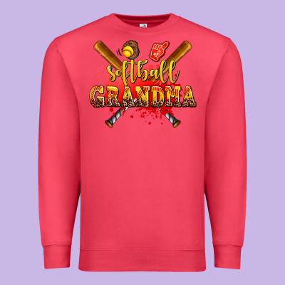 Softball Grandma Premium Sweatshirt Designed By Adodesignshop