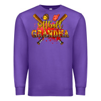 Purple softball grandma Premium Sweatshirt - AdoDesignShop