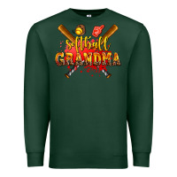 Sports Green softball grandma Premium Sweatshirt - AdoDesignShop