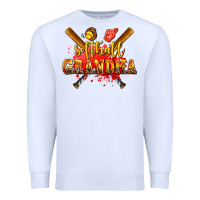 White softball grandma Premium Sweatshirt - AdoDesignShop