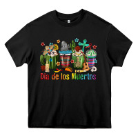 Black Mexican Dia De Los Muertos Coffee Cups Heavy Core Tee - texasbilliewilder