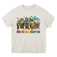 Cream Mexican Dia De Los Muertos Coffee Cups Heavy Core Tee - texasbilliewilder