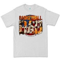 Dove Grey basketball dad Premium Tee - Jasminsmagicworld