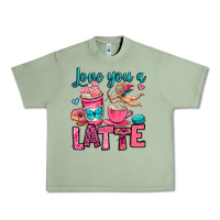 Oil Green love you a latte Urban Heavy Tee - OliviaCreatesArt