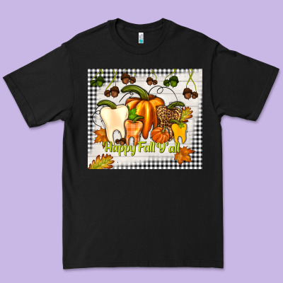 Happy Fall Y'all Teeth Premium Tee Designed By Tumblerdesignbyshophia