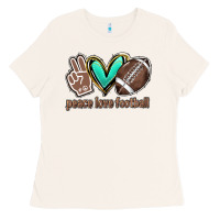 Bone Peace love football Ladies Tee - HowdyJamesFarm